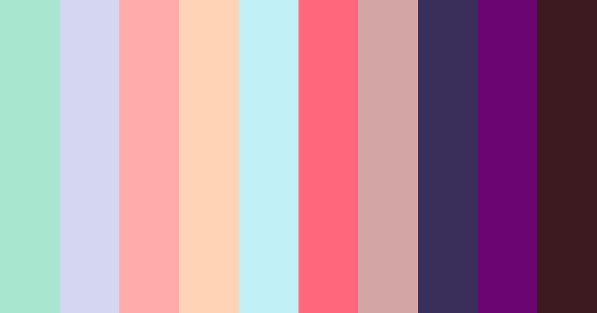 Download enchanted cosplay grove color palette PNG image (landscape)