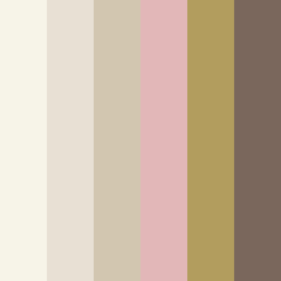 Download warm beige color palette PNG image (square)