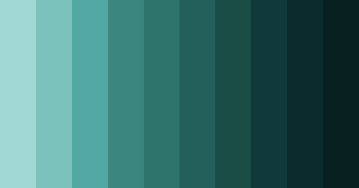 Download teal depths color palette PNG image (landscape)