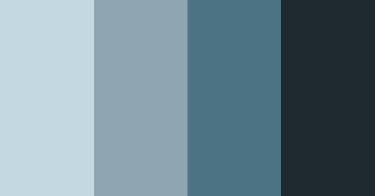 Download dark blue winter color palette PNG image (landscape)