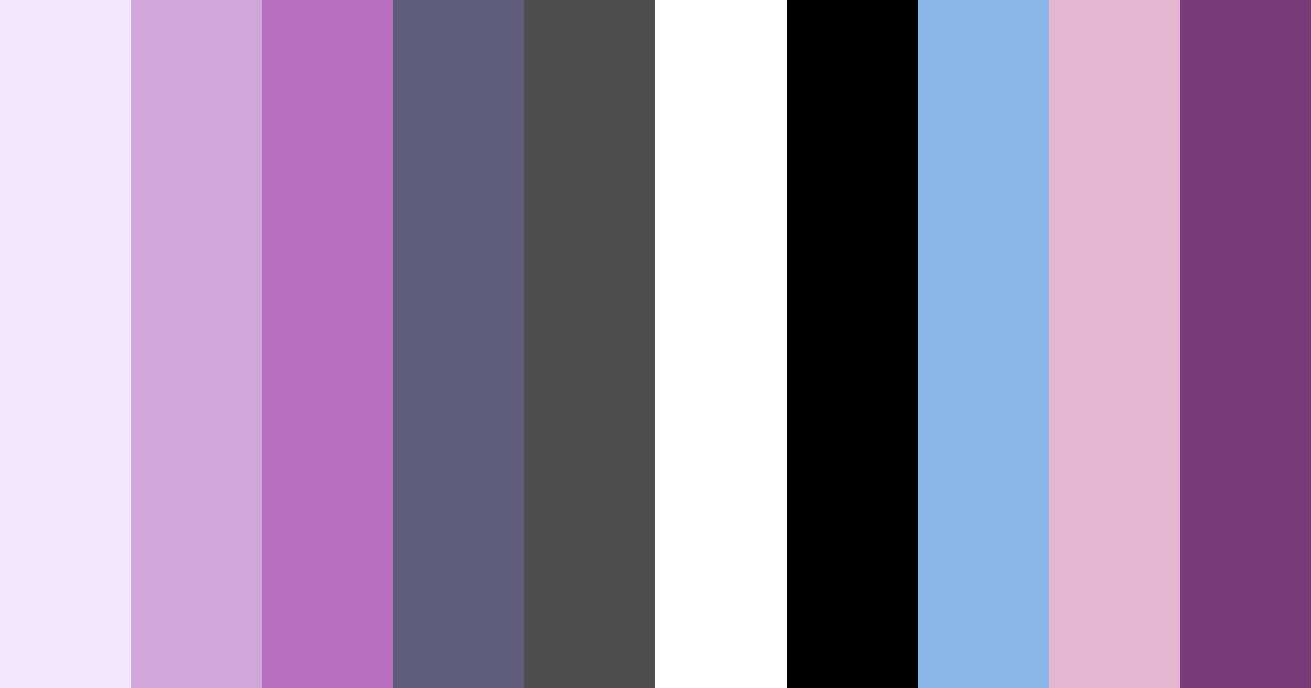 Download dreamy twilight serenade color palette PNG image (landscape)