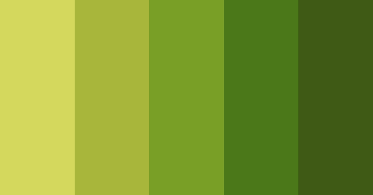 Download dark olive green shades color palette PNG image (landscape)