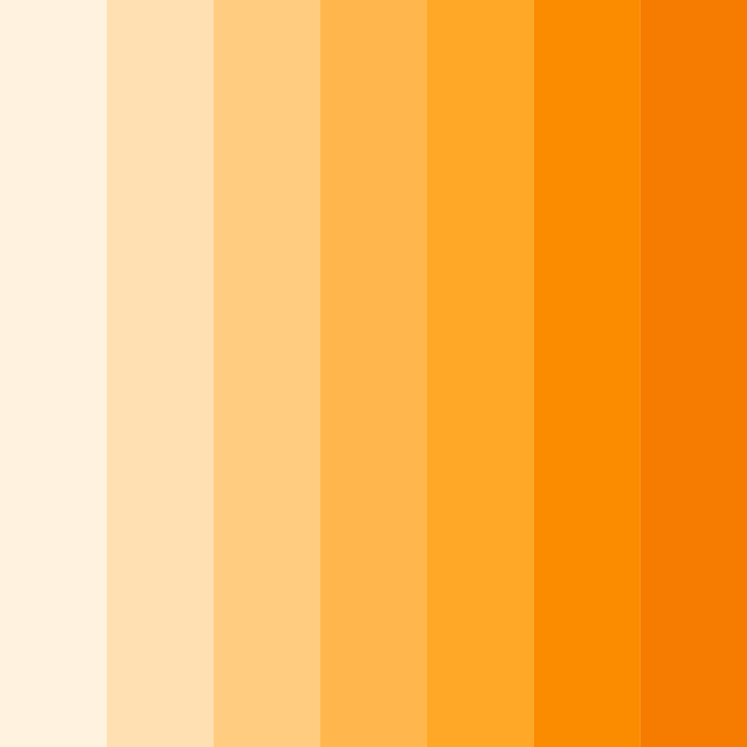 Download warm orange color palette PNG image (square)
