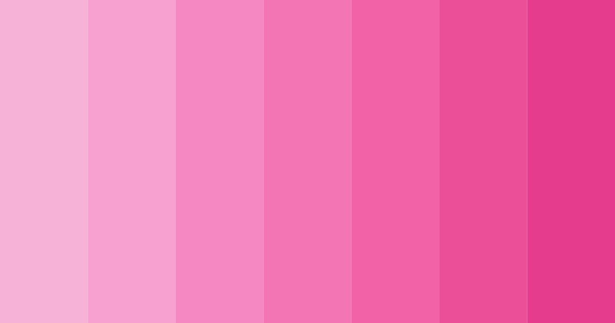 Download pink cotton candy color palette PNG image (landscape)