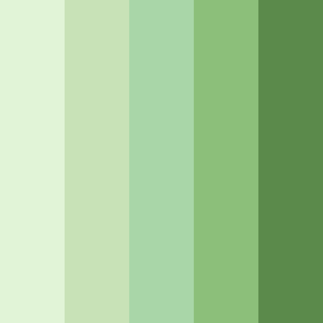 Download garlic green shades color palette PNG image (square)