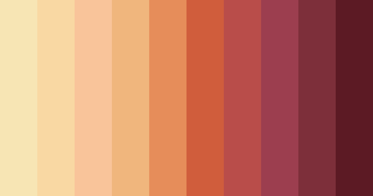 Download warm reds color palette PNG image (landscape)