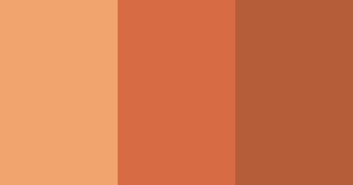 Download terracotta shades color palette PNG image (landscape)
