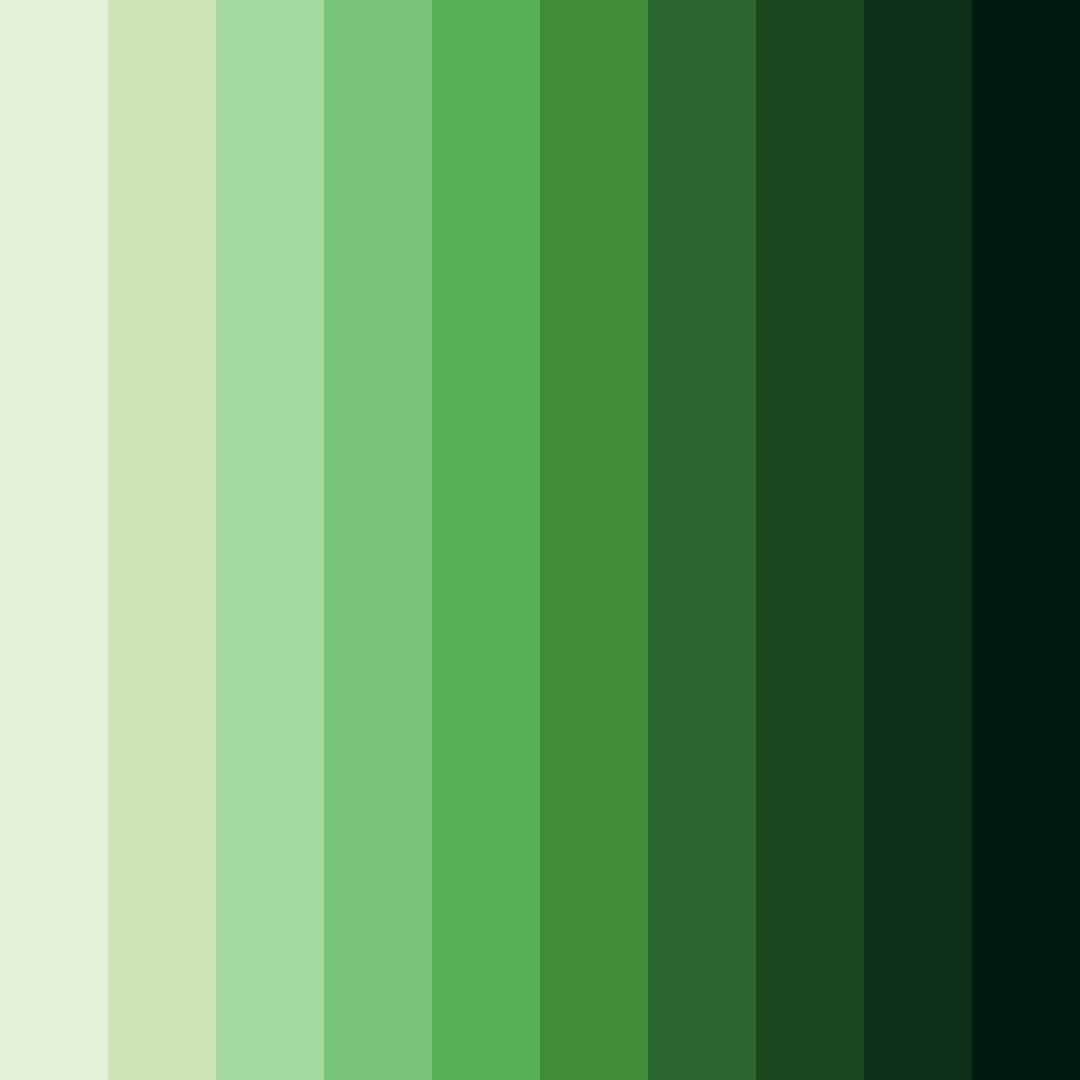 Download farm green shades color palette PNG image (square)