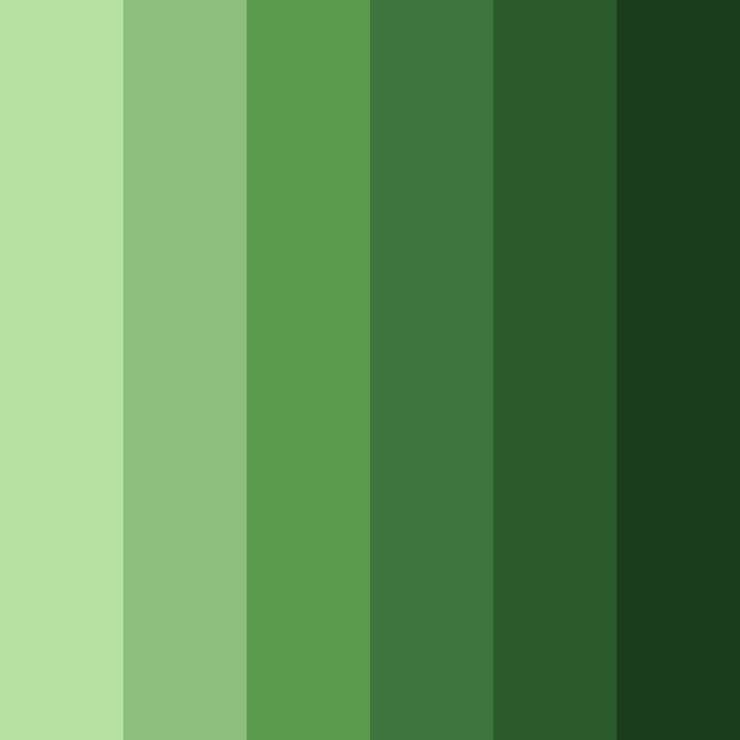 Download shades of green forest color palette PNG image (square)