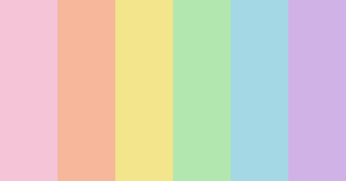 Download cotton candy dreamscape color palette PNG image (landscape)