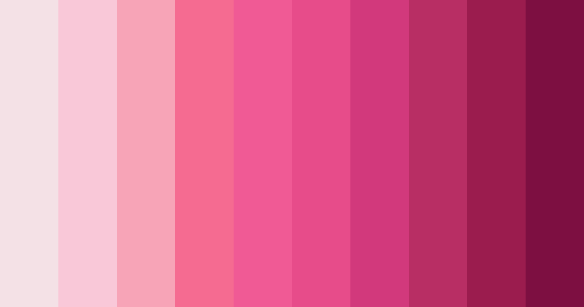 Download pink sophistication color palette PNG image (landscape)