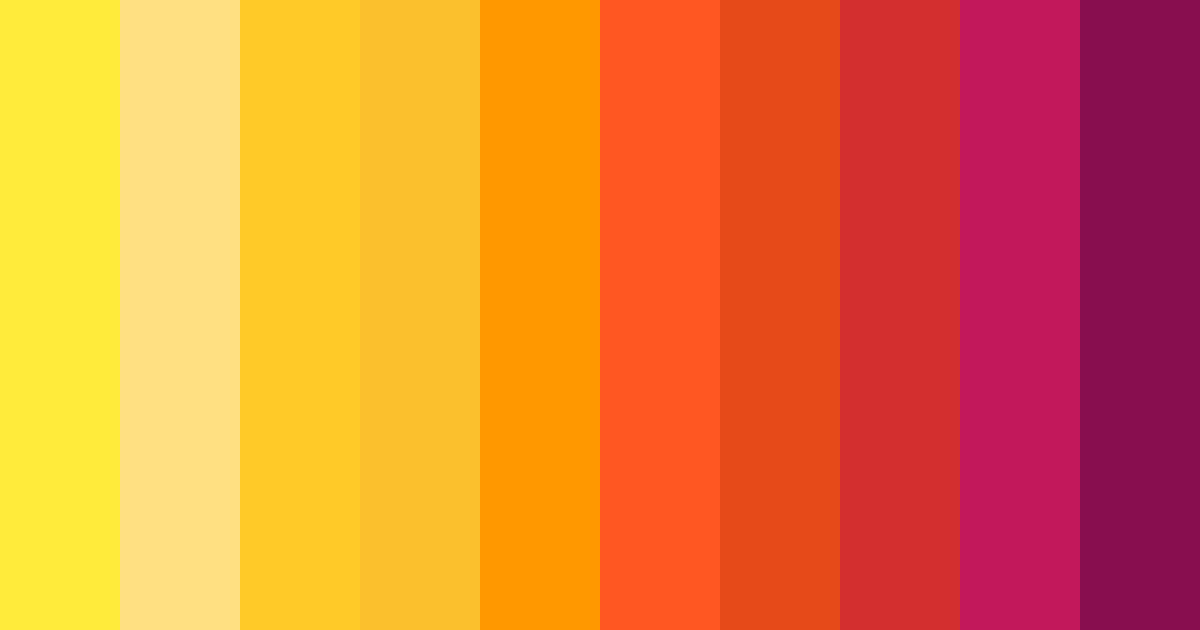 Download bright yellow red blue color palette PNG image (landscape)