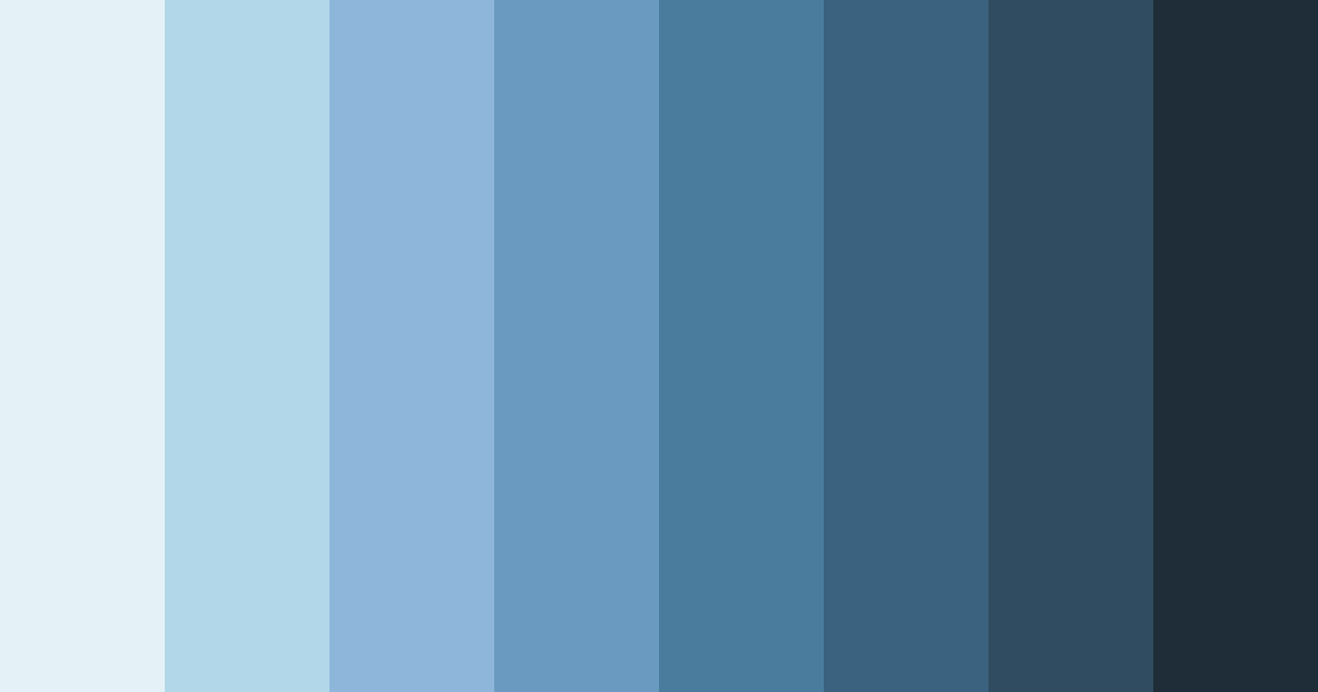 Download blue chic color palette PNG image (landscape)