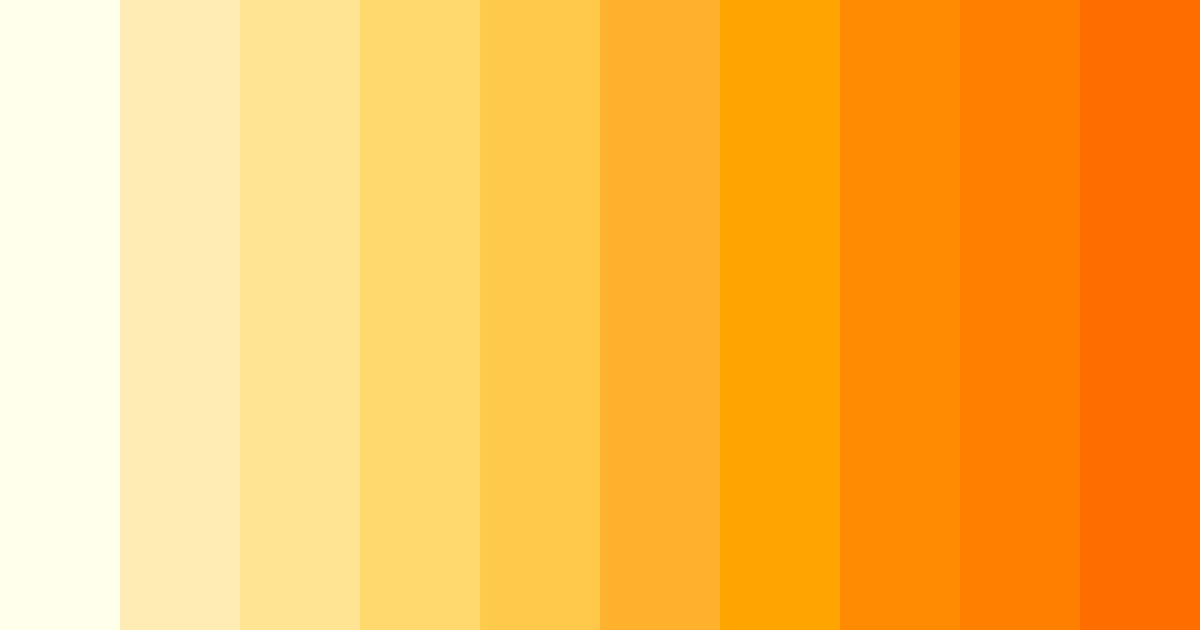 Download sunny yellow color palette PNG image (landscape)