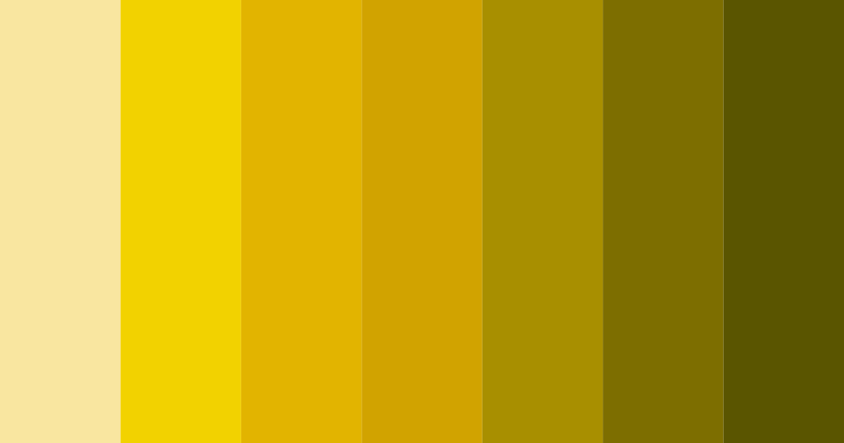 Download yellow honey color palette PNG image (landscape)