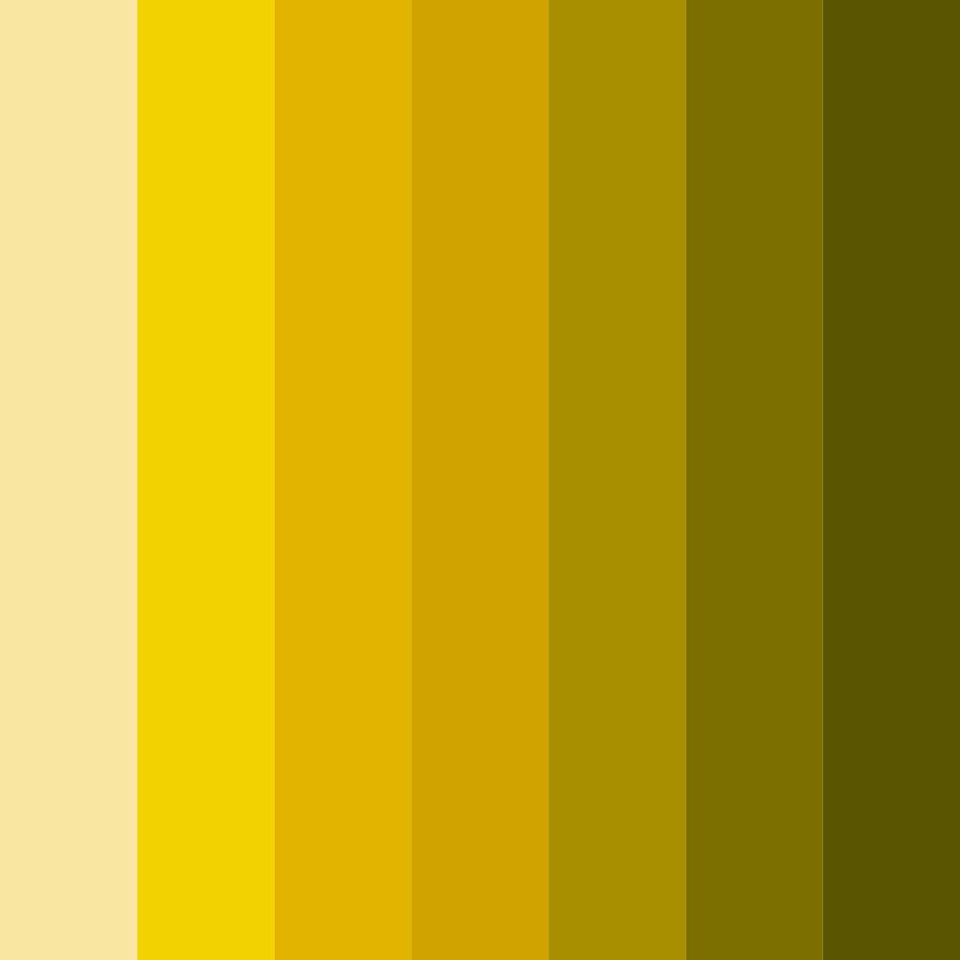 Download yellow honey color palette PNG image (square)