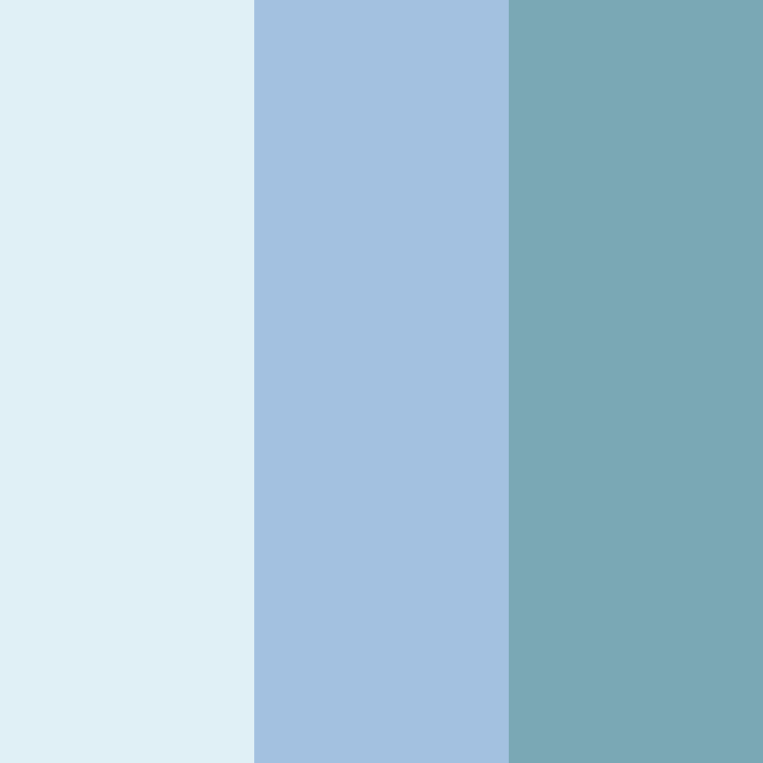 Download serene waterscape color palette PNG image (square)