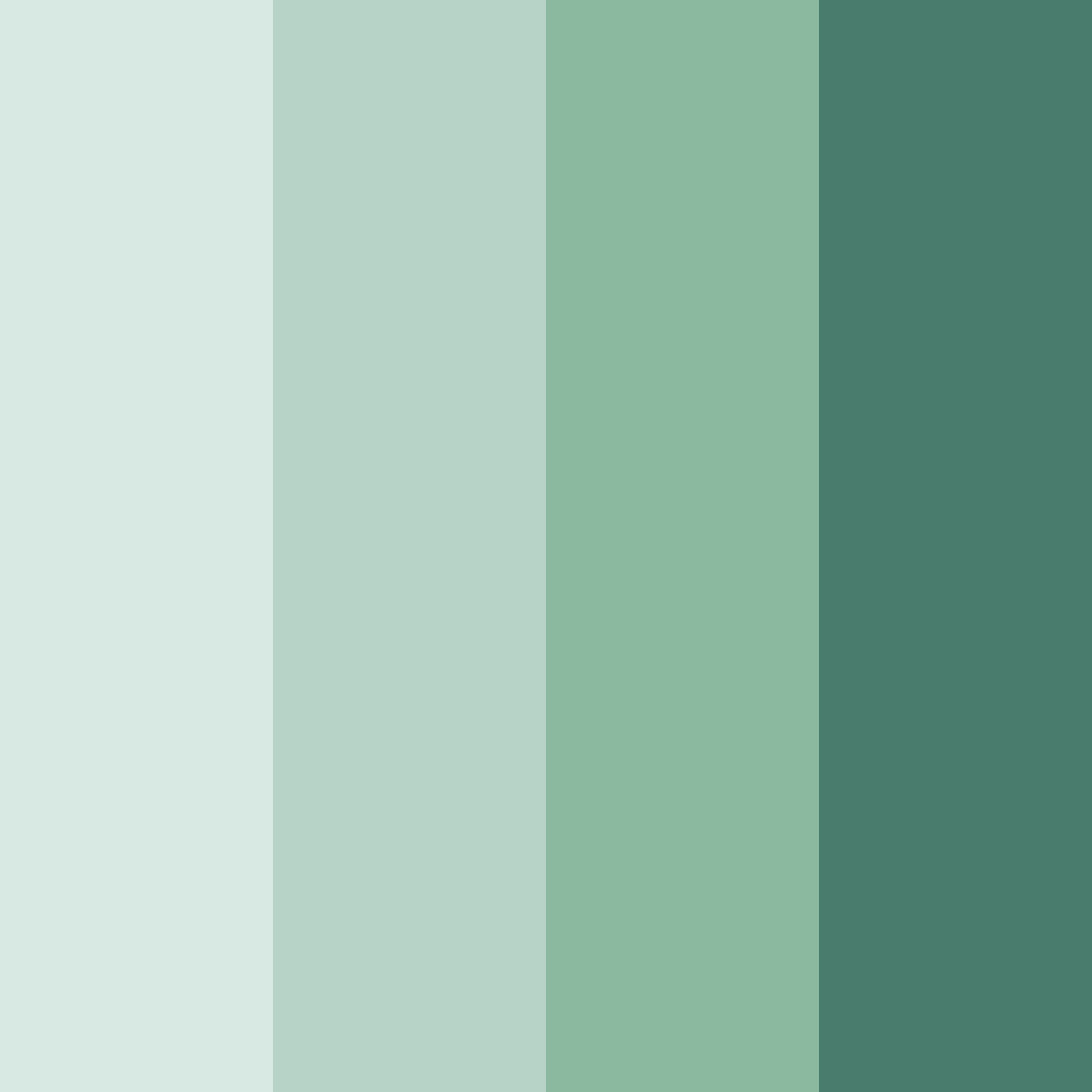 Download shades of sage color palette PNG image (square)