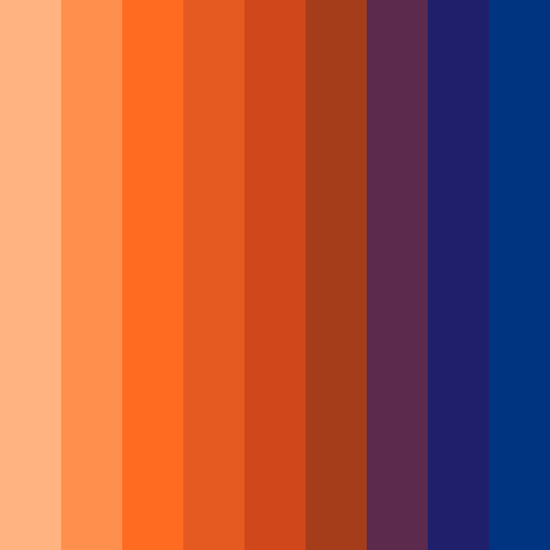 Download warm blue color palette PNG image (square)