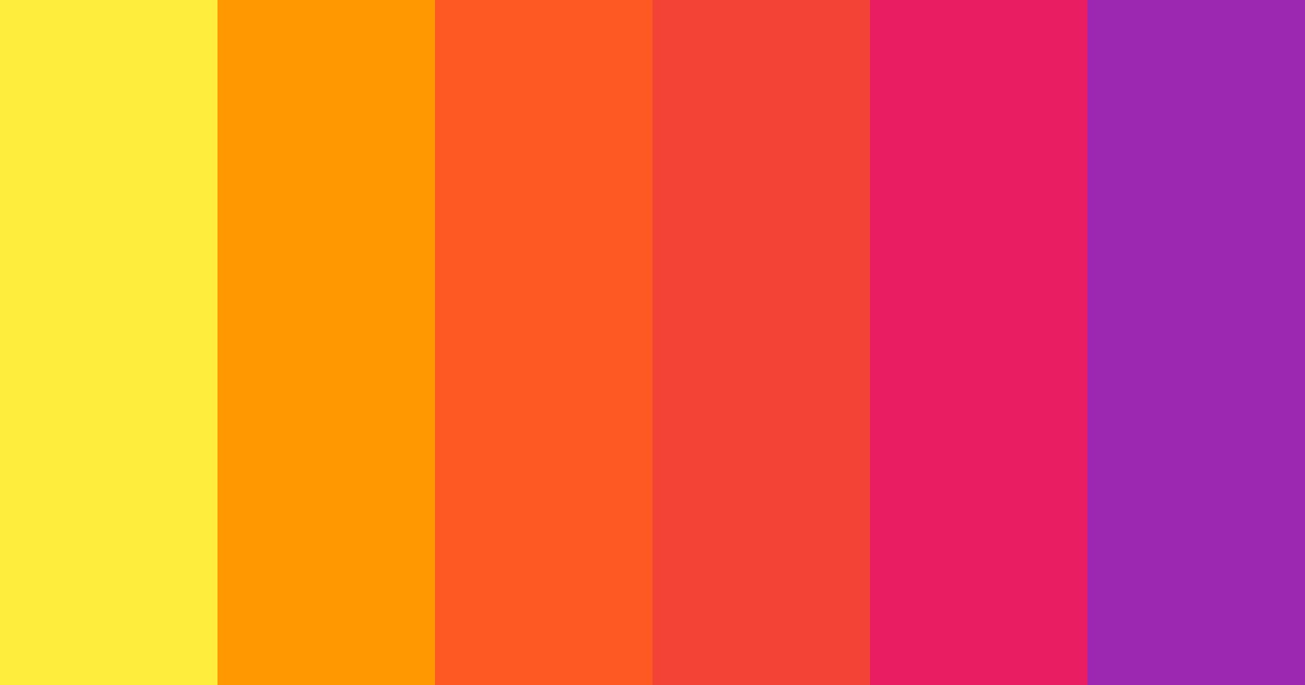 Download vibrant orange color palette PNG image (landscape)