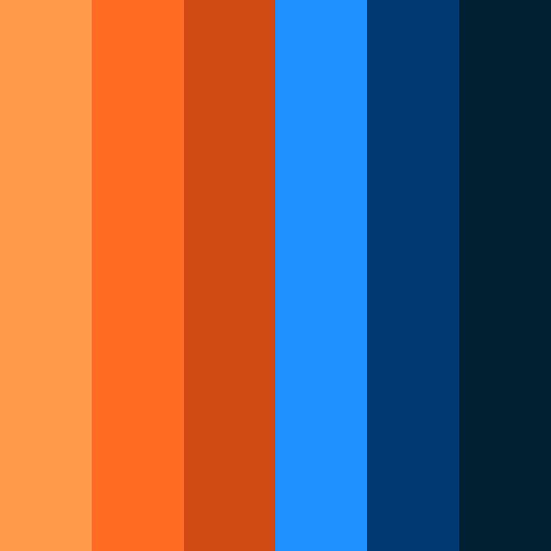 Download sunset over ocean waves color palette PNG image (square)