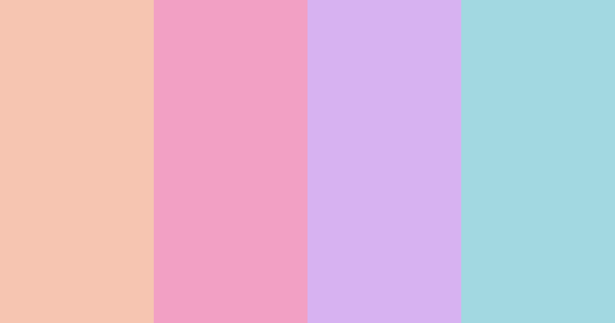 Download warm pastel pink color palette PNG image (landscape)