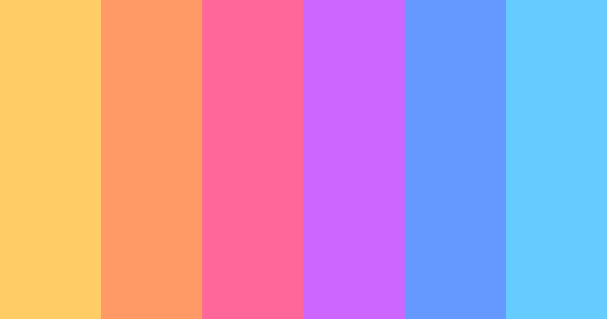 Download warm rainbow color palette PNG image (landscape)
