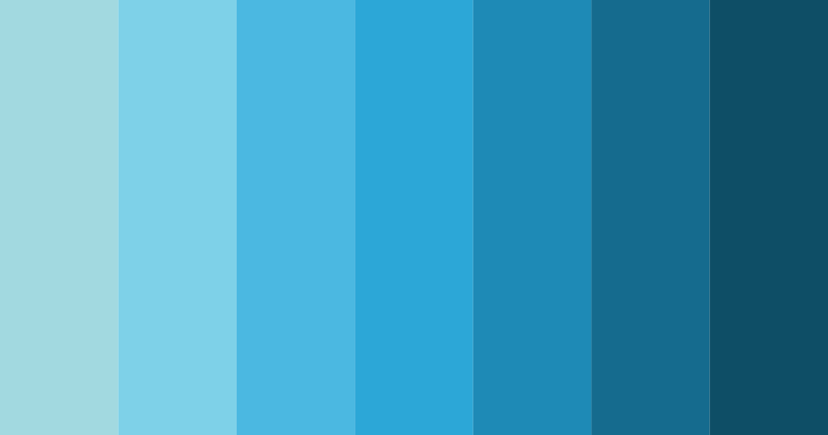 Download aqua horizon color palette PNG image (landscape)