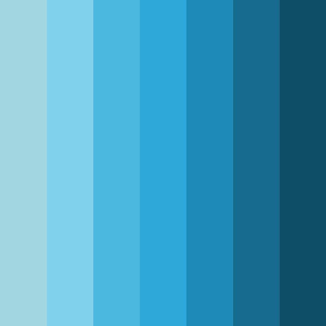 Download aqua horizon color palette PNG image (square)