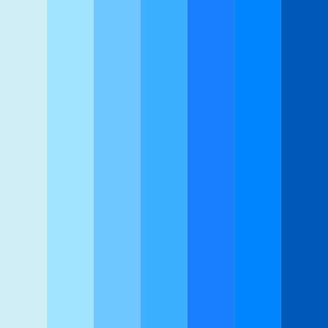Download bright blue color palette PNG image (square)