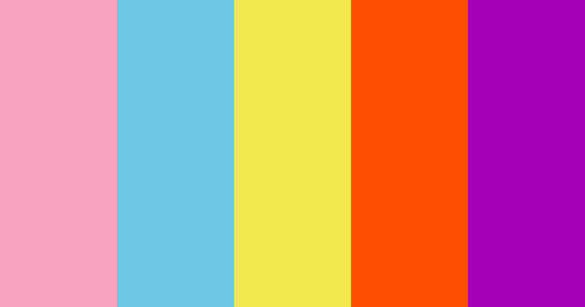 Download neon vibrance color palette PNG image (landscape)