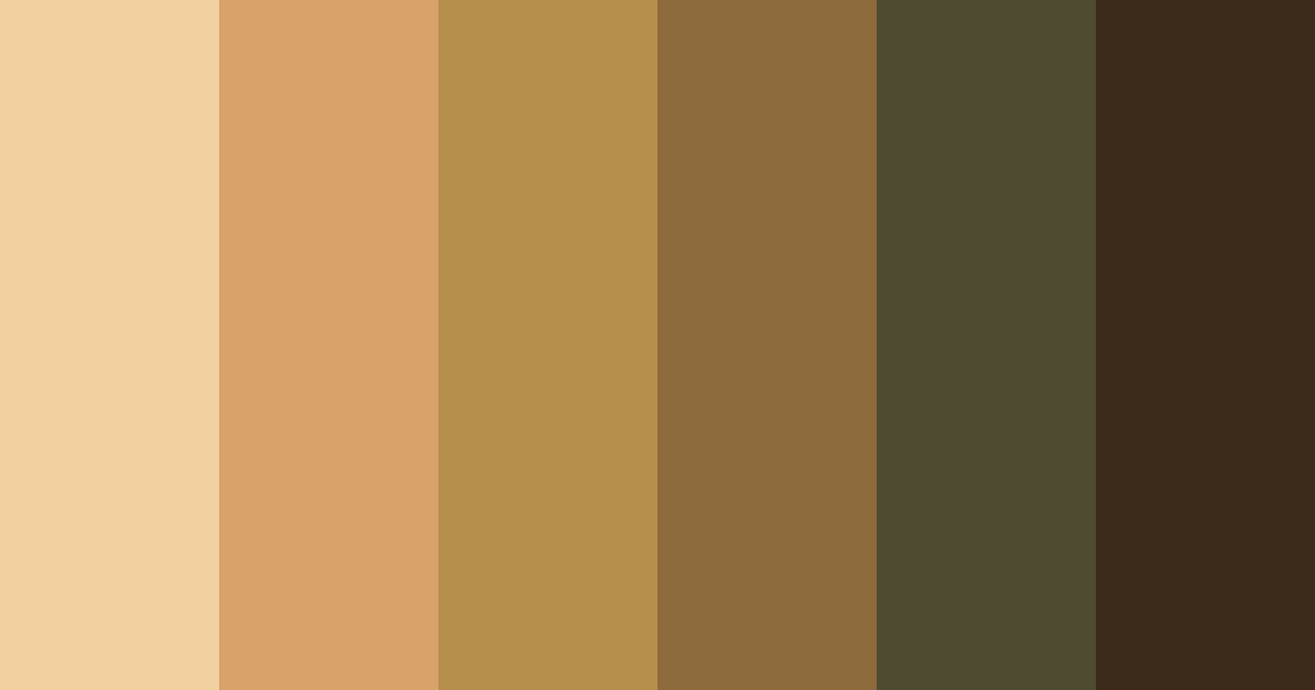 Download amber brown shades color palette PNG image (landscape)