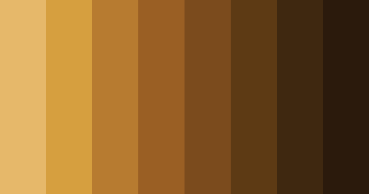 Download amber brown color palette PNG image (landscape)