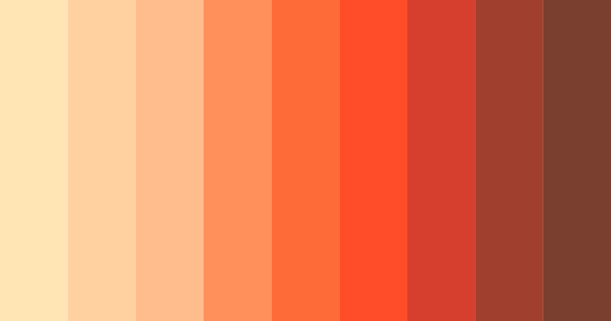 Download warm red color palette PNG image (landscape)