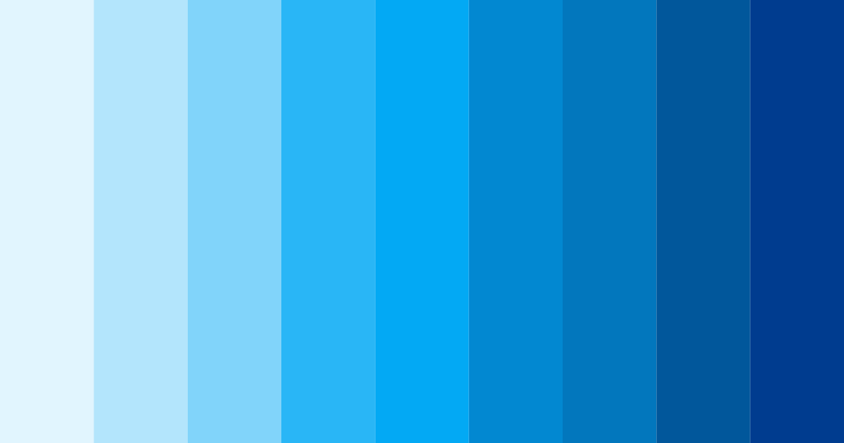 Download blue parakeet color palette PNG image (landscape)