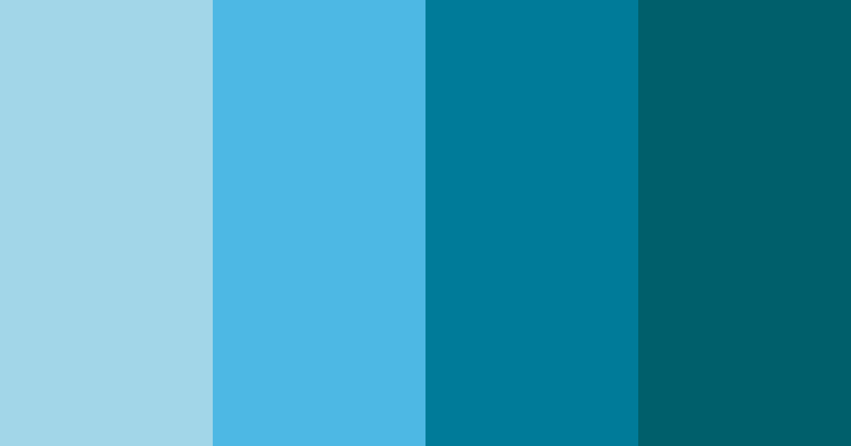 Download ocean blue color palette PNG image (landscape)
