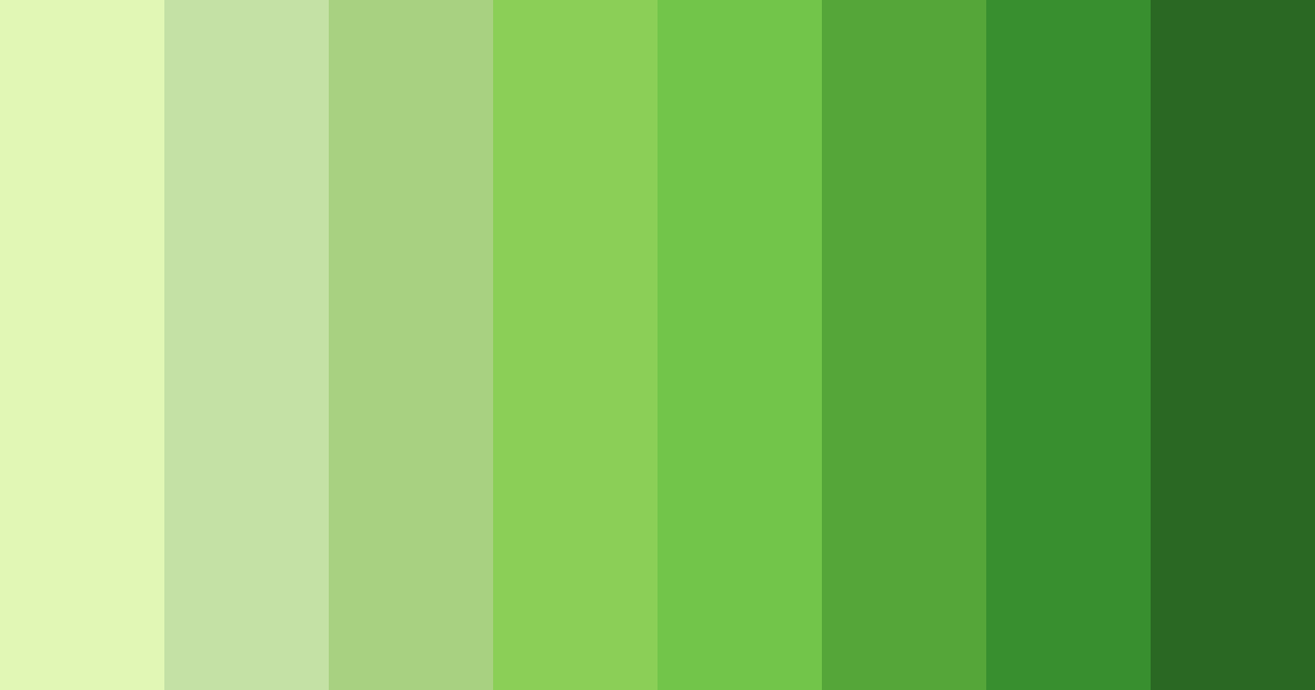 Download lime green glow color palette PNG image (landscape)