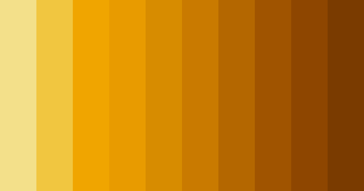 Download amber light color palette PNG image (landscape)