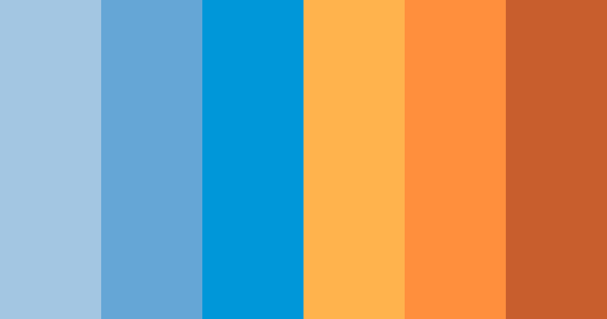 Download cool blue sunset color palette PNG image (landscape)