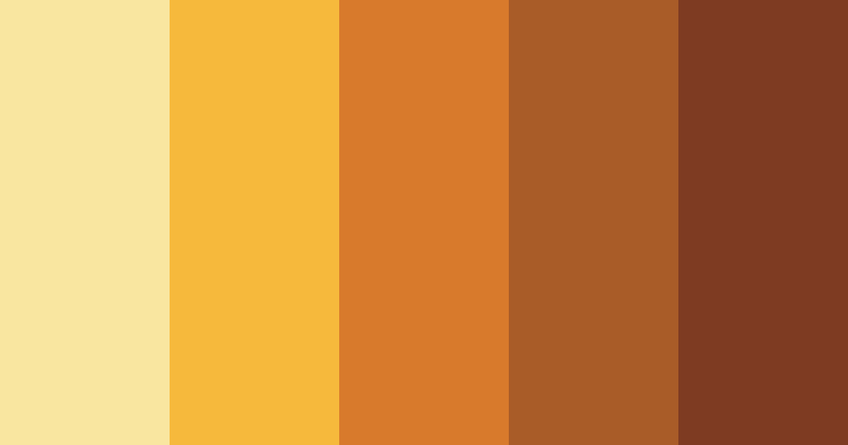 Download warm earthy tones color palette PNG image (landscape)