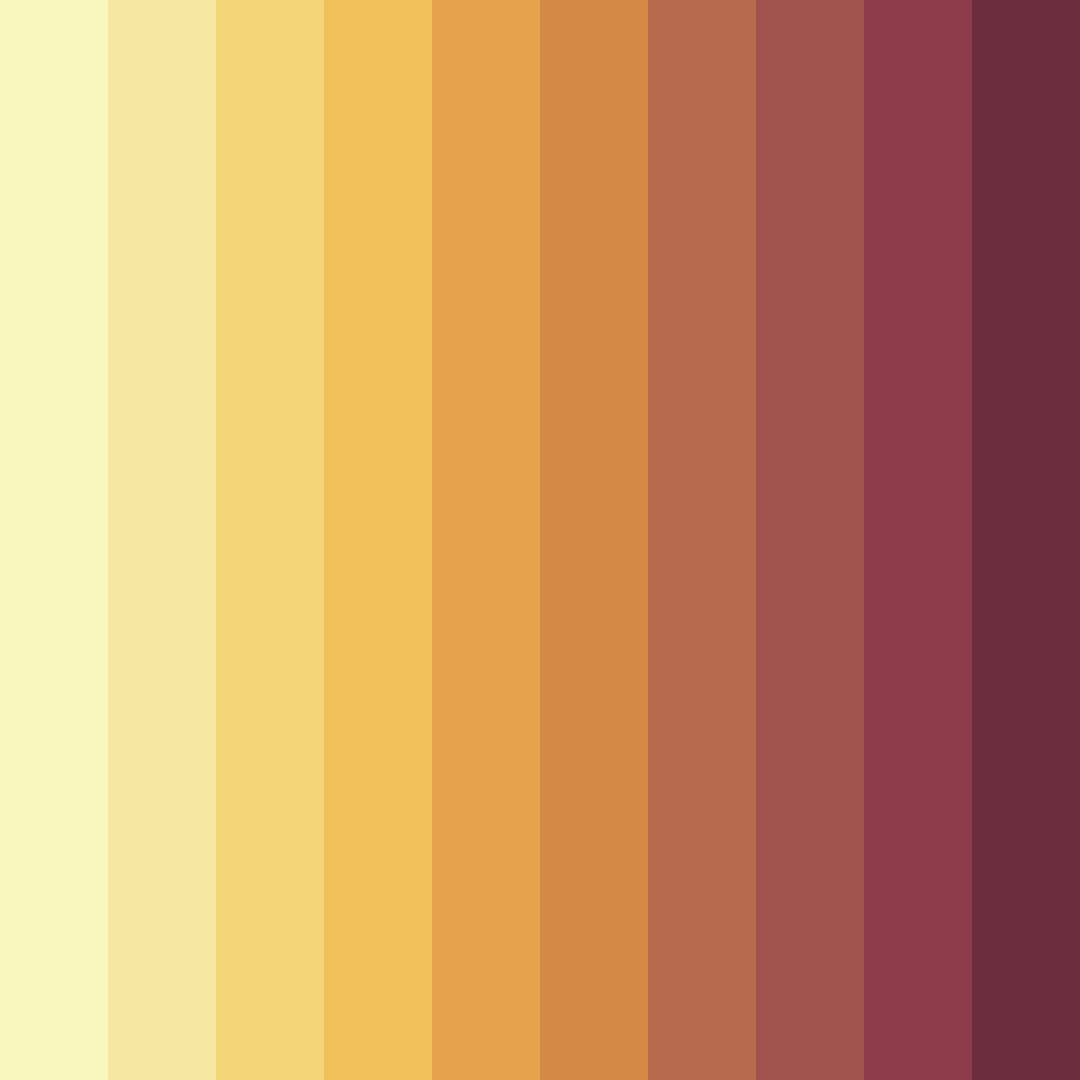 Download sunshine revival color palette PNG image (square)