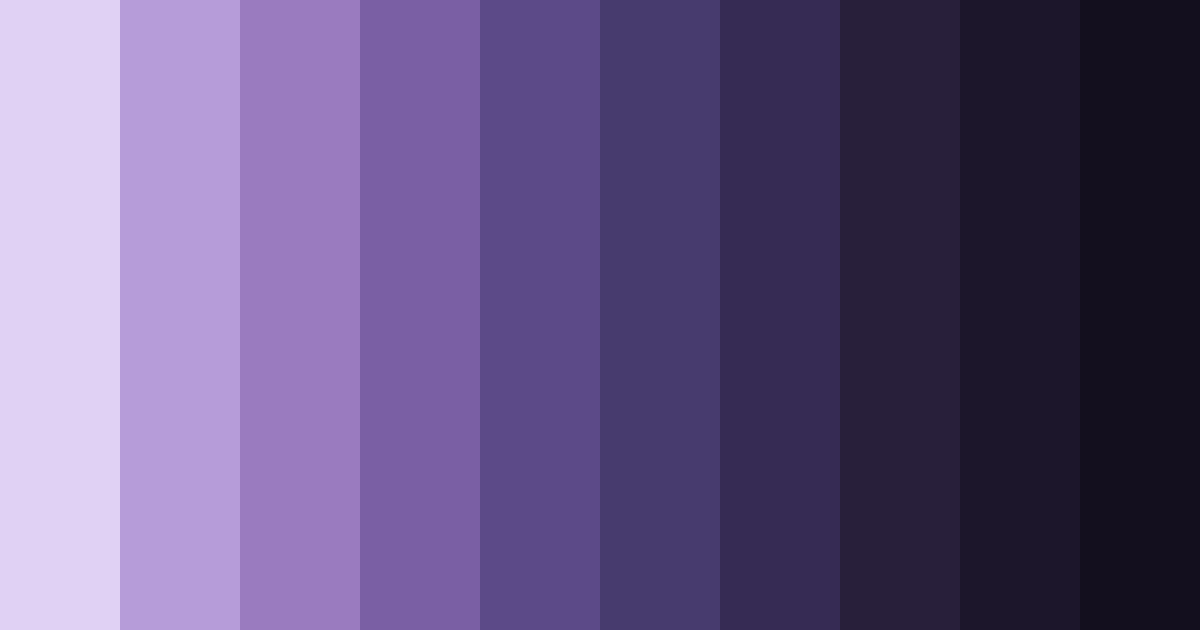 Download purple nightfall color palette PNG image (landscape)