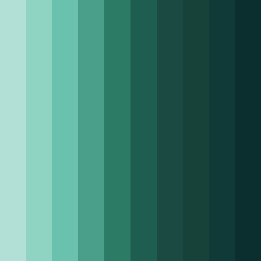 Download murky blue green color palette PNG image (square)