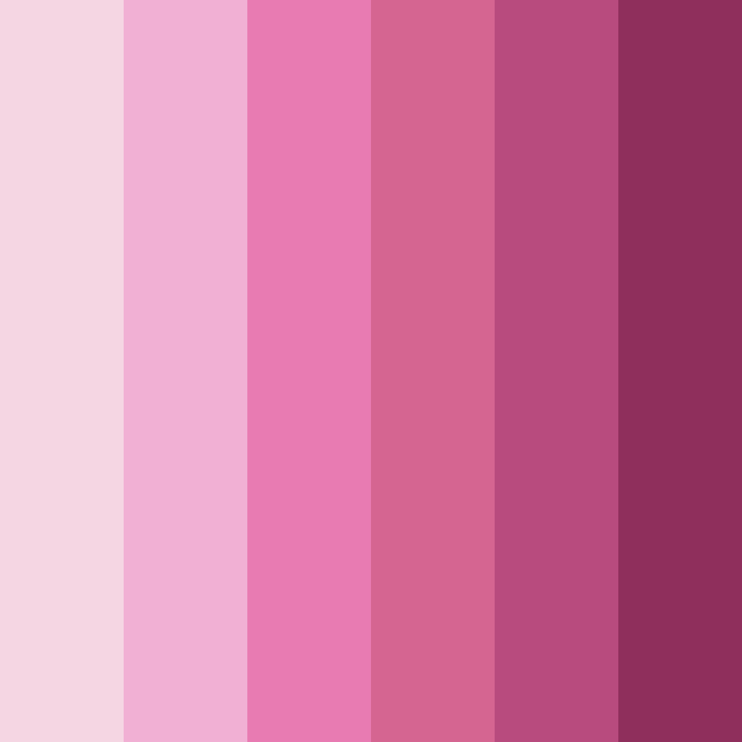 Download pink flowers color palette PNG image (square)
