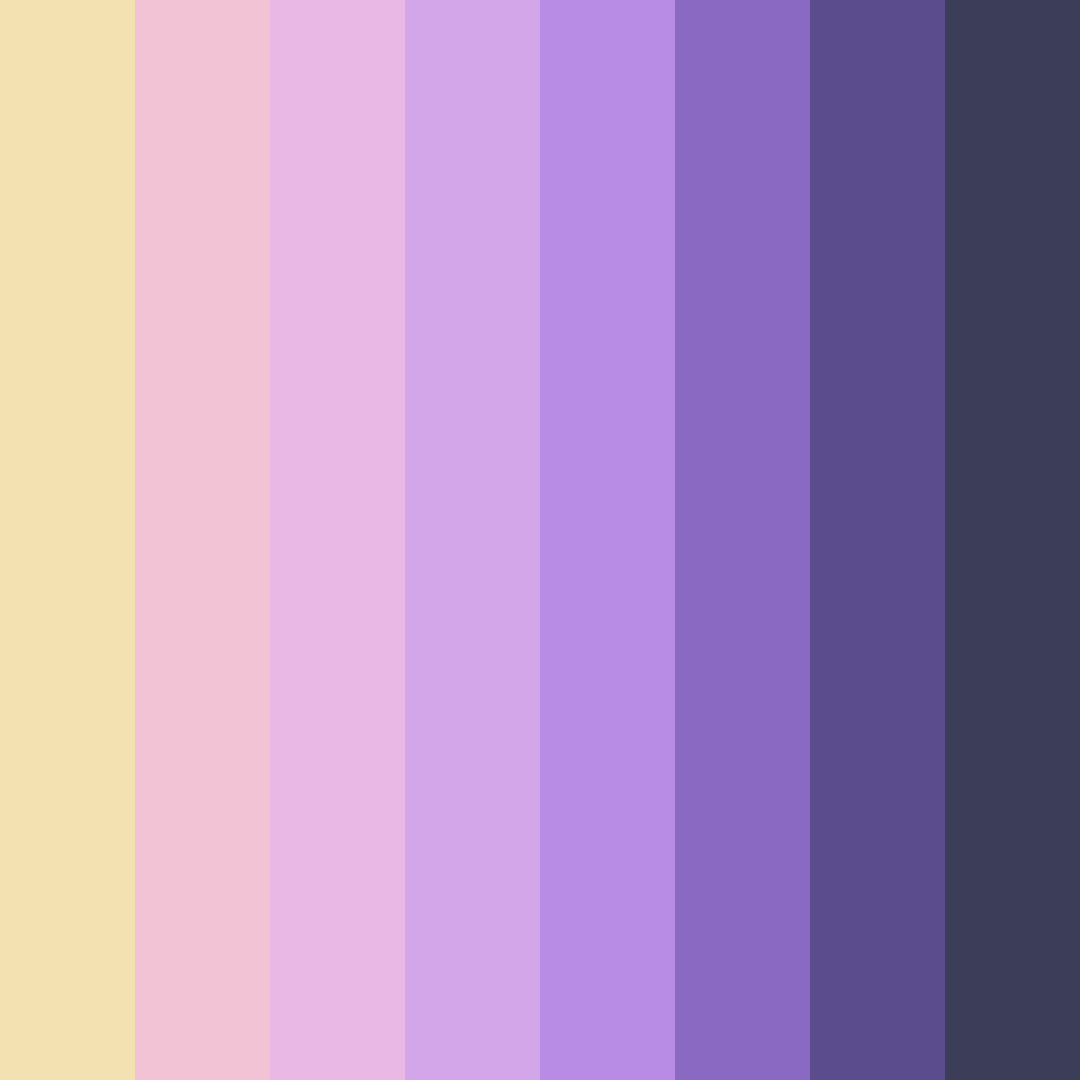 Download vintage bloom symphony color palette PNG image (square)