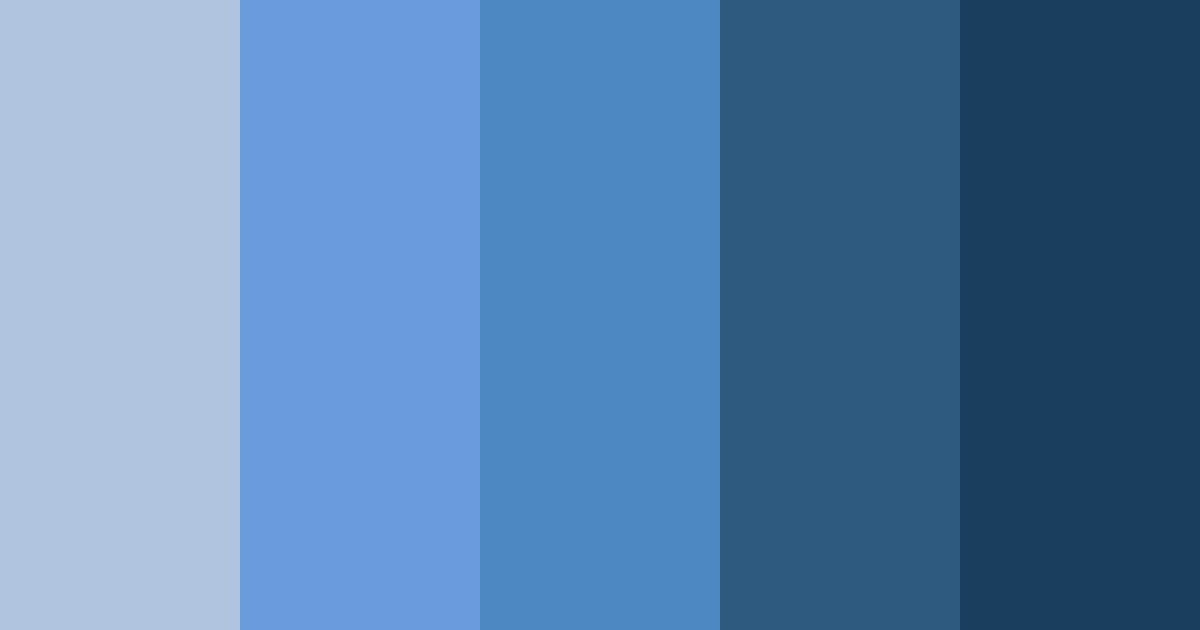Download shades of prussian blue color palette PNG image (landscape)