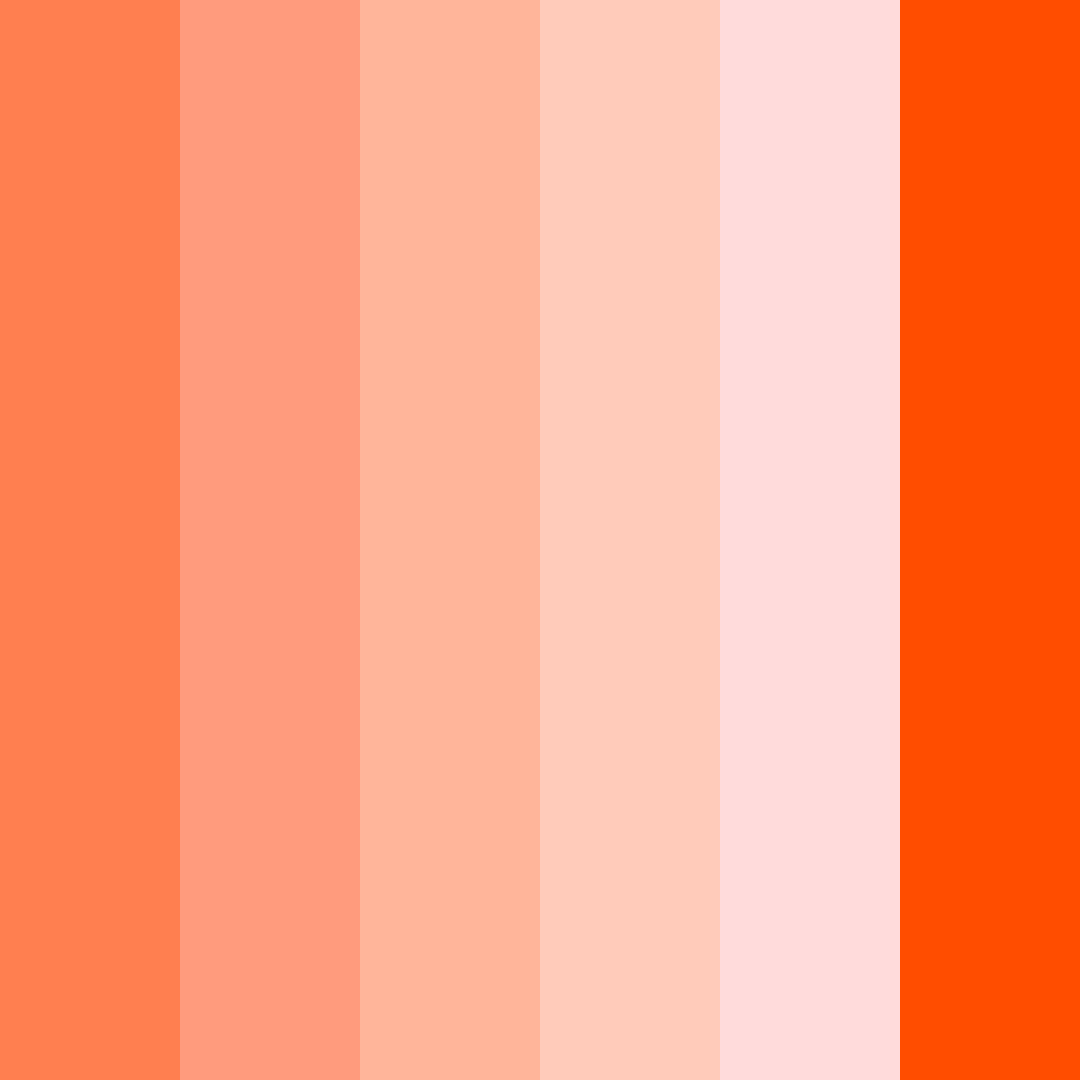 Download tomato sunrise color palette PNG image (square)