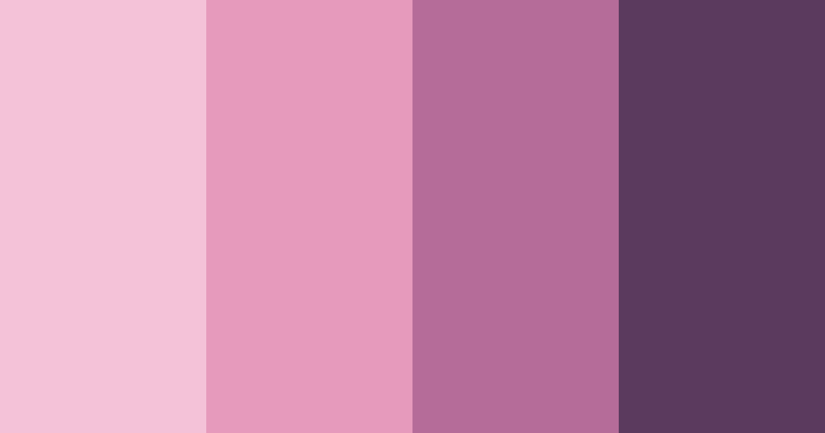 Download pink kuromi color palette PNG image (landscape)
