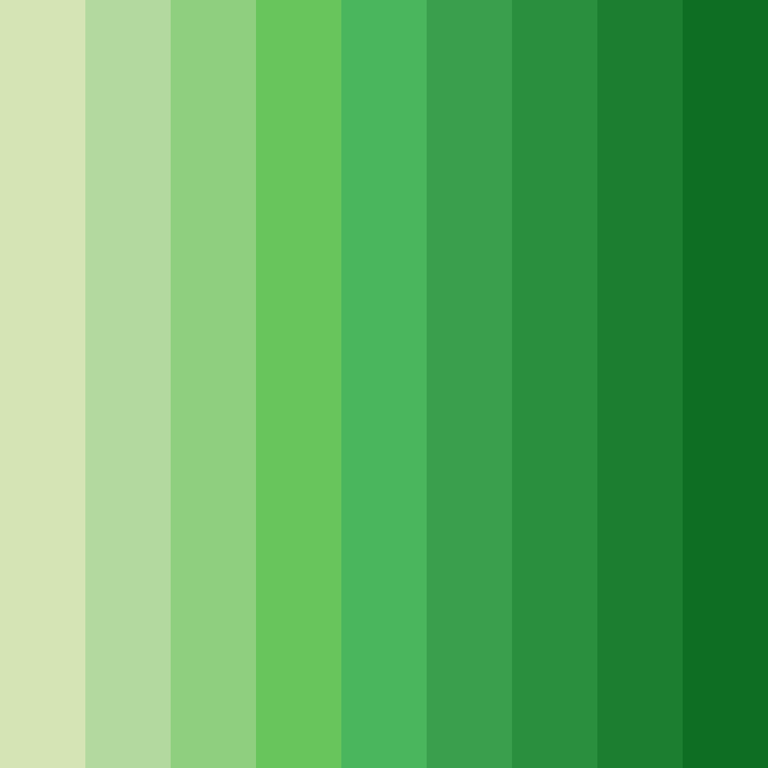 Download verdant wealth color palette PNG image (square)