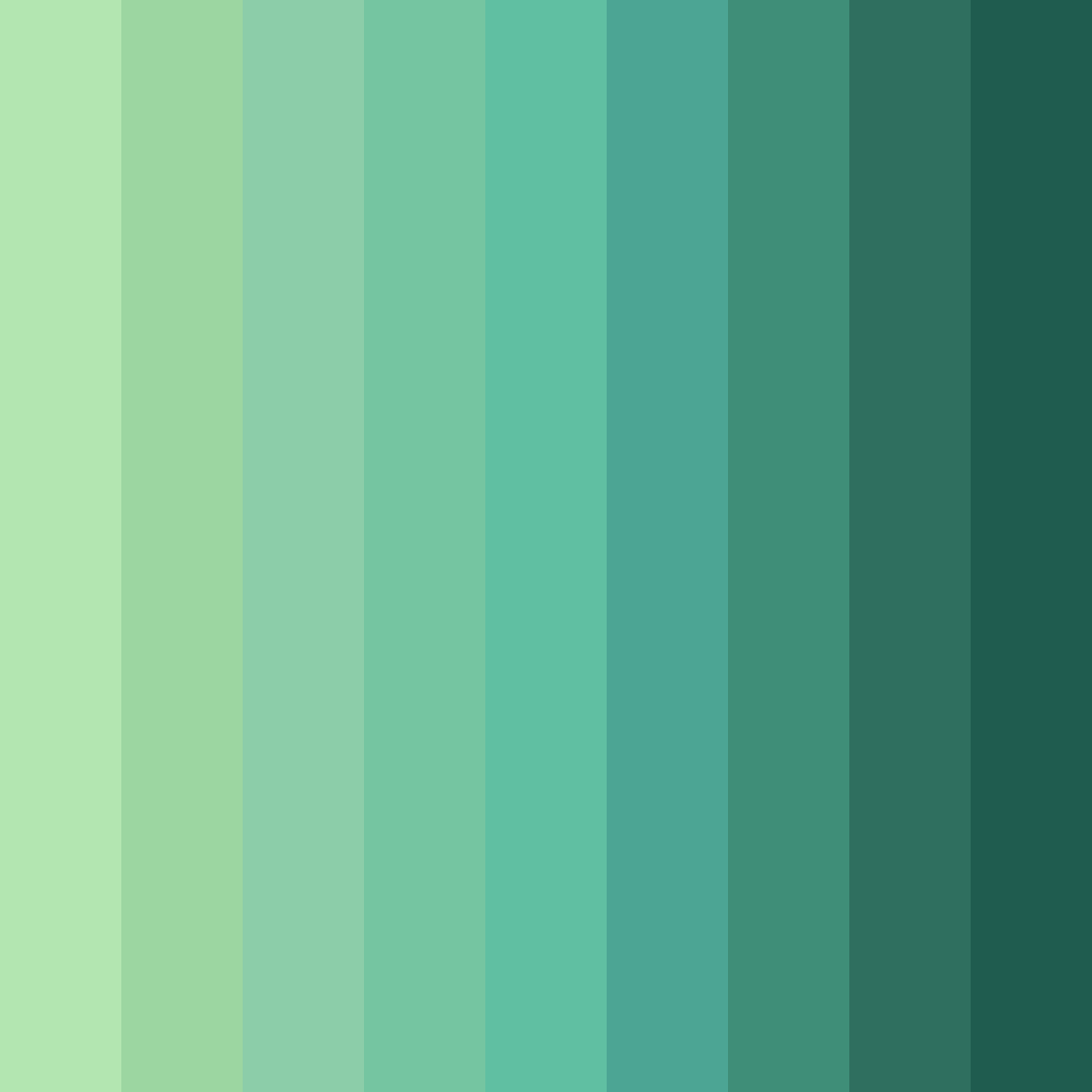 Download green meadow color palette PNG image (square)
